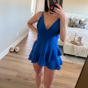 Blue romper from local boutique